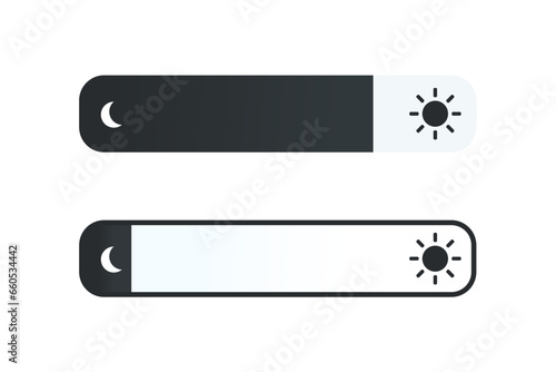 Screen brightness switch. Illustration vector photo