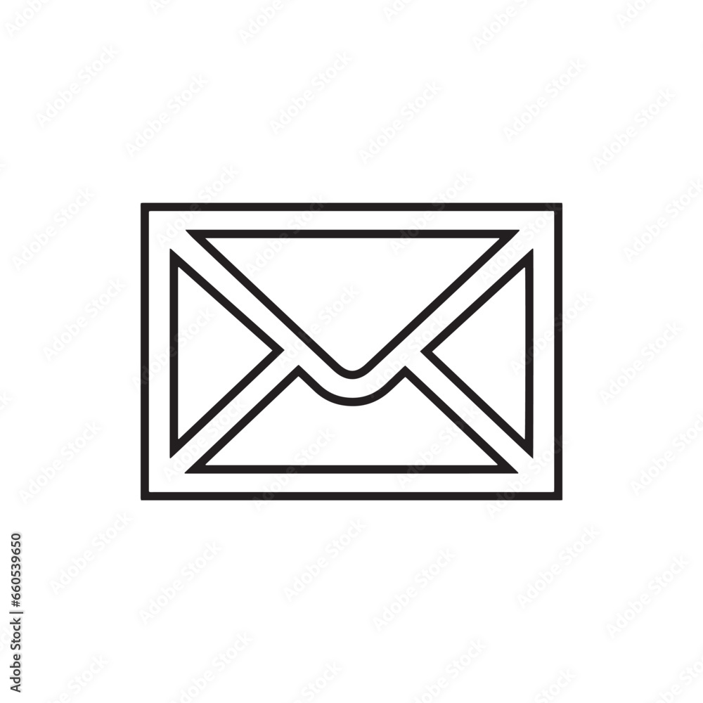 Message icon vector. Envelope icon sign symbol vector. Email vector icon illustration isolated on white background Message icon vector. Envelope icon sign symbol vector. Email vector icon illustration isolated on white background