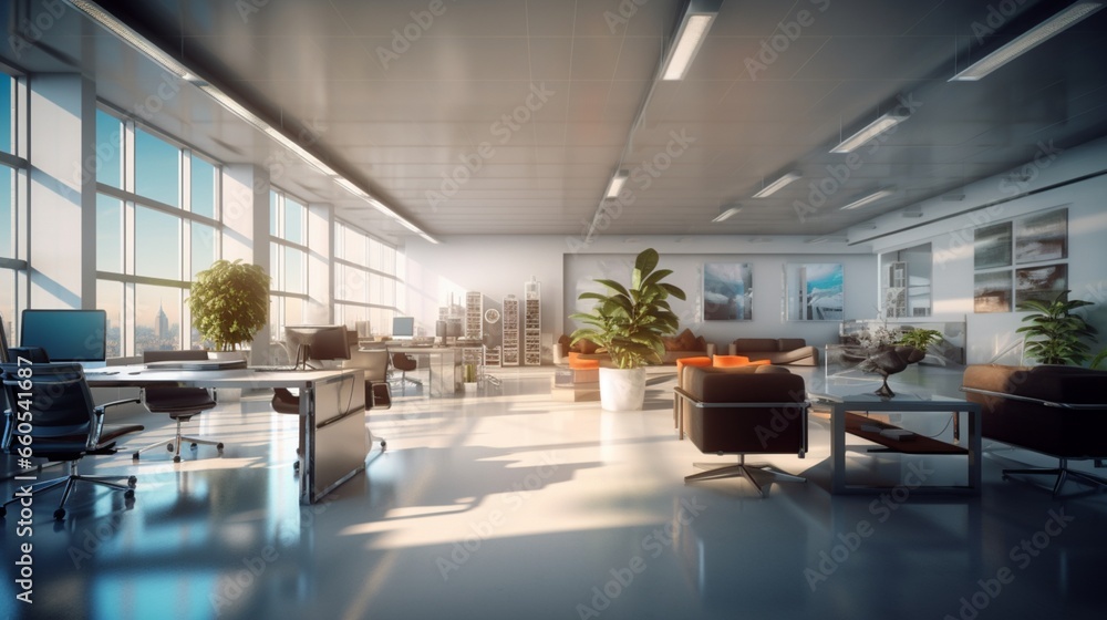 modern office interior.Generative AI modern office interior.Generative AI