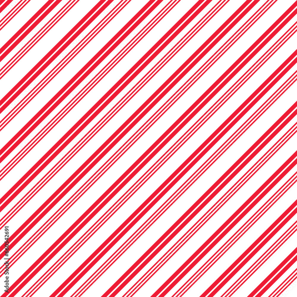 Naklejka premium Candy cane Christmas background, seamless pattern.