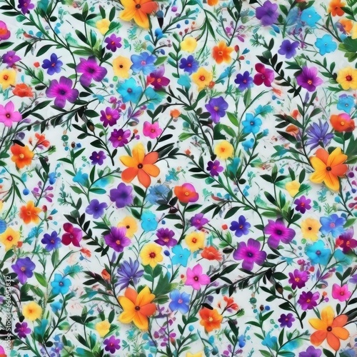 seamless pattern with flowers