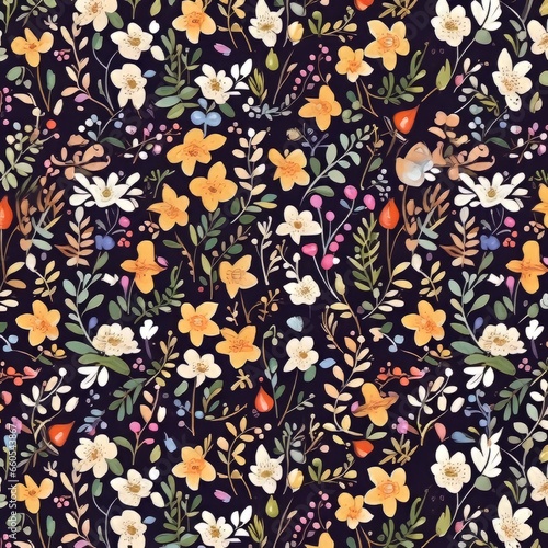 colorfull flowers pattern