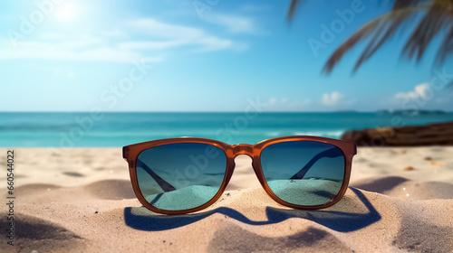 sunglasses on the beach © STOCK PHOTO 4 U
