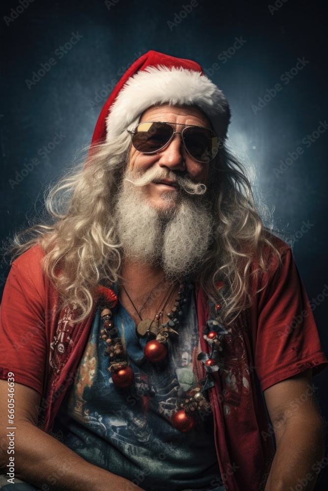 Santa claus with christmas beard. Santa claus with christmas beard.