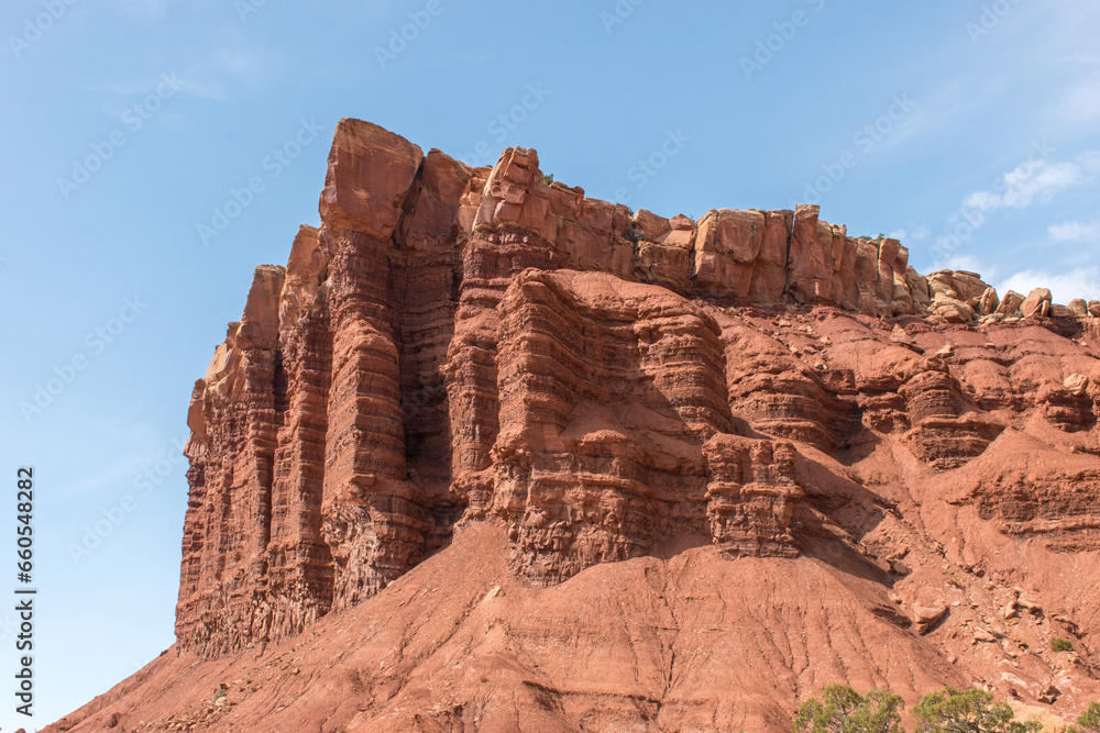 Gorgeous Desert Landscape in Capitol Reef National Park Gorgeous Desert Landscape in Capitol Reef National Park