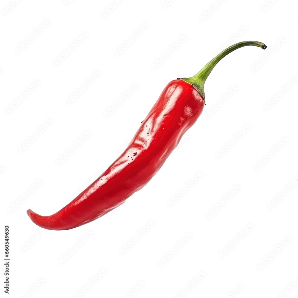Red hot chili pepper isolated on white transparent background, PNG Red hot chili pepper isolated on white transparent background, PNG