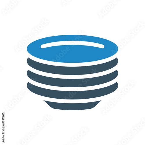 plates icon vector illustration