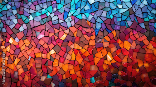 A colorful mosaic HD texture background Highly Detailed photo