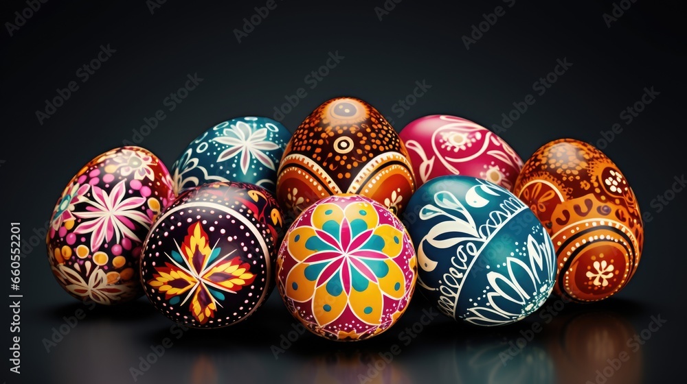 Easter eggs background concept Easter eggs background concept