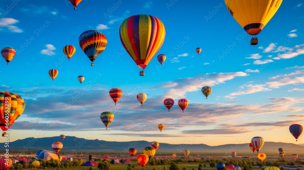 Obraz premium Albuquerque global air-filled festival, Albuquerque international balloon celebration.