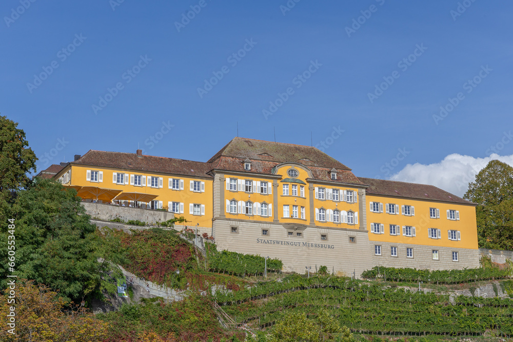 Meersburg, Kleinstadt am Bodensee in Deutschland