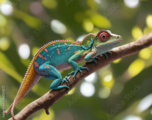 chameleon on a branch © achyutanand