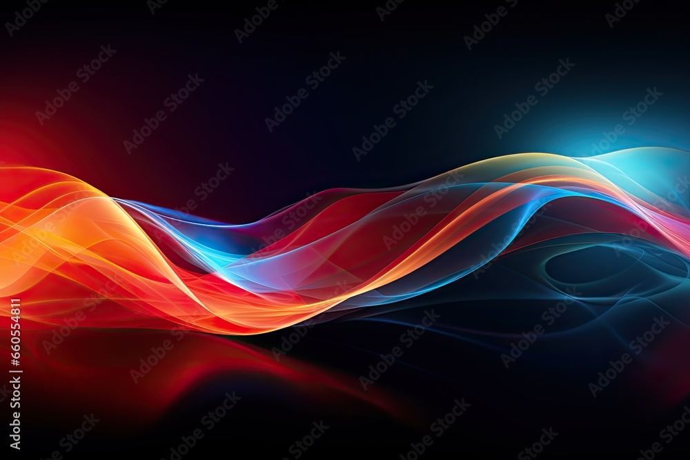 abstract energy wave background - generative ai abstract energy wave background - generative ai