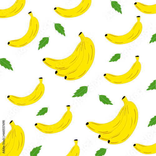Plantilla de bananas fondo transparente. Ilustración vectorial de bananas.
