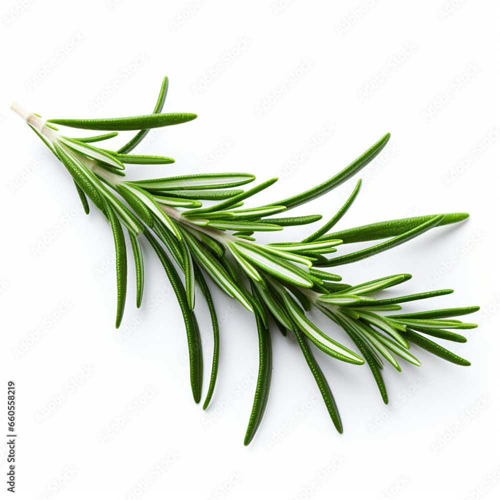 Fototapeta premium rosemary twig isolated on white background