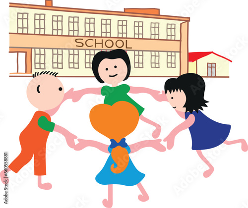ENFANTS JOUANT