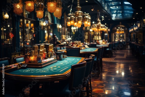 Interior of Luxury and elegant casino