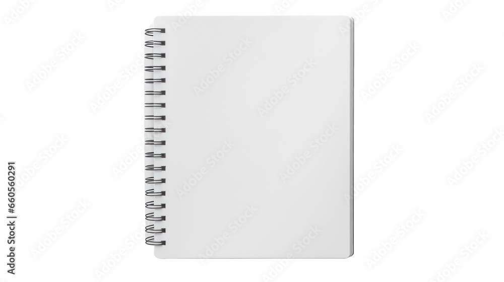 Notebook on a white background Notebook on a white background