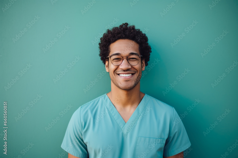 Joy in Healing: Smiling African American Nurse Joy in Healing: Smiling African American Nurse