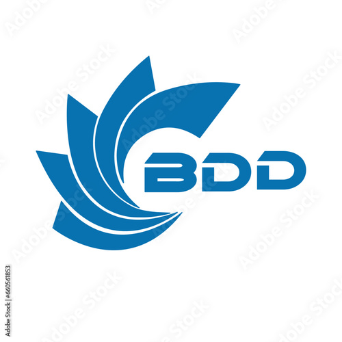 BDD letter logo design on a white background or Monogram logo design for entrepreneur and business.