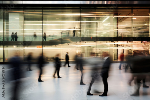 Ethereal Flow in a Modern Office Lobby