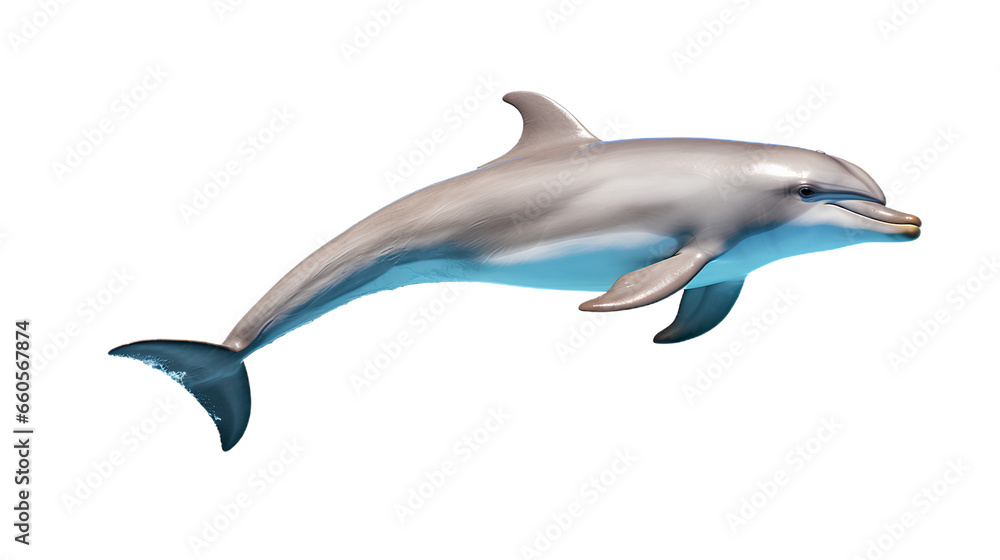 Dolphin. Isolated on Transparent background. Dolphin. Isolated on Transparent background.