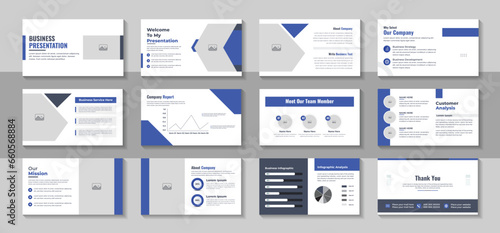 Business presentation templates, Modern brochure cover design, Corporate business presentation