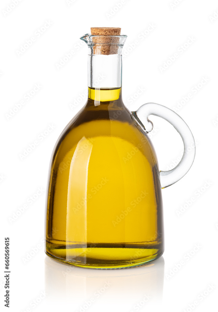 Olive oil bottle isolated on a white background Olive oil bottle isolated on a white background