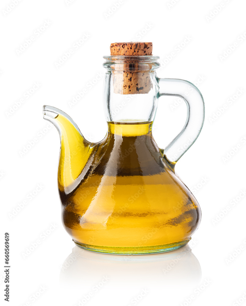 Olive oil bottle isolated on a white background Olive oil bottle isolated on a white background