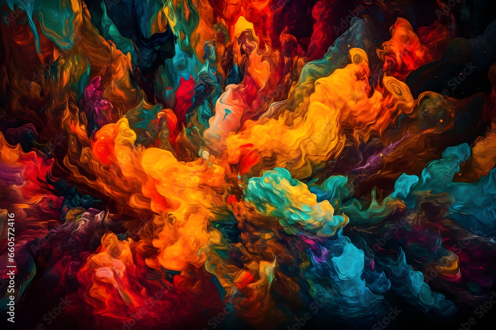 Naklejka premium abstract fire in the fire