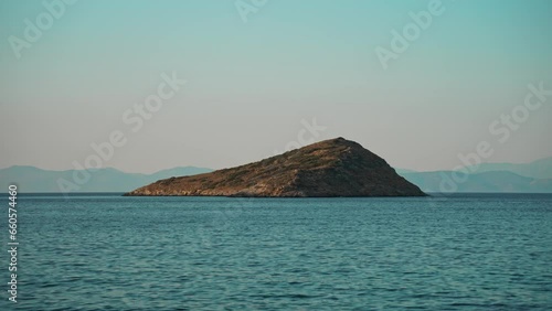 Small island in the Mediterranean Sea. photo