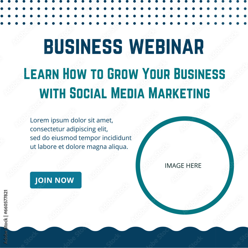 Business webinar poster for social media Business webinar poster for social media