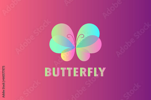 This is a Butterfly logo design