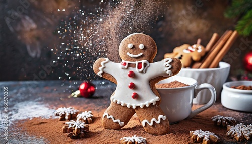 christmas gingerbread cookie photo