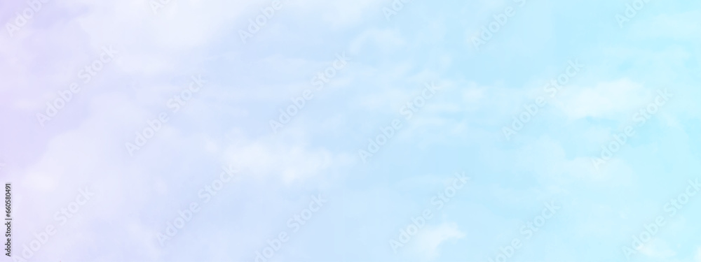 Morning fresh and shiny Natural sky beautiful blue and white texture with clouds, soft sky blue watercolor vector background, fresh winter morning sky vector illustration. Morning fresh and shiny Natural sky beautiful blue and white texture with clouds, soft sky blue watercolor vector background, fresh winter morning sky vector illustration.