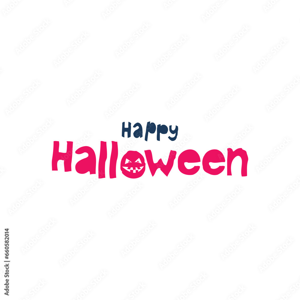 happy Halloween text
