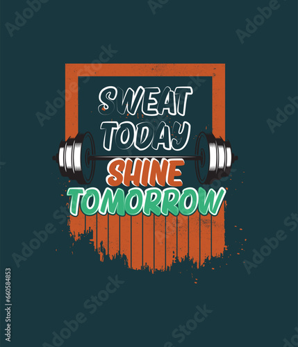 gym t-shirt design vector