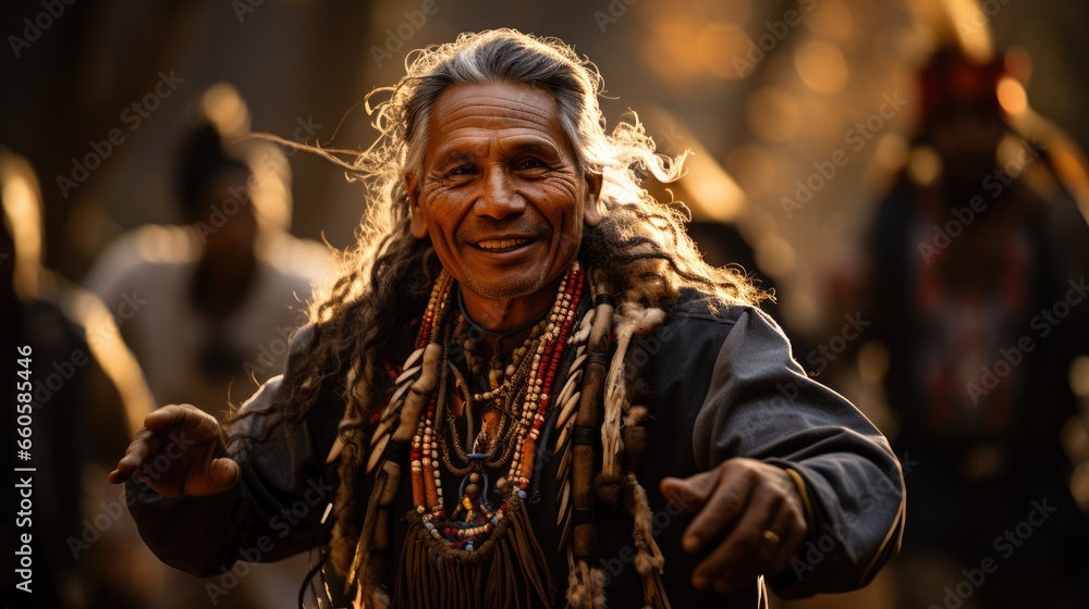 Obraz premium Native American Dance - beautiful stock photo