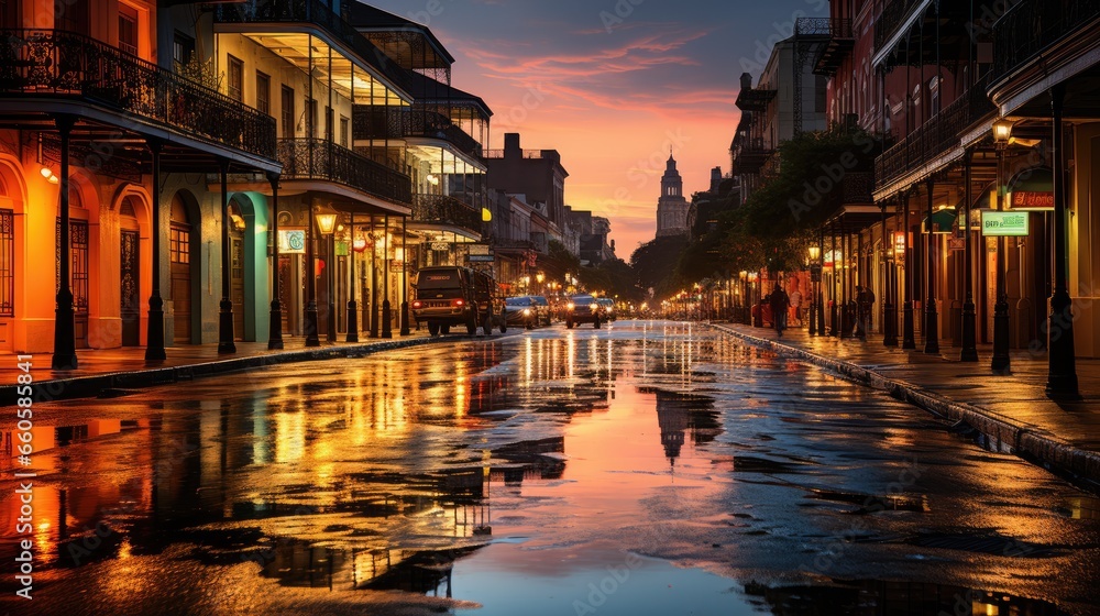 Amazing fictional landscape inspired  by New Orleans