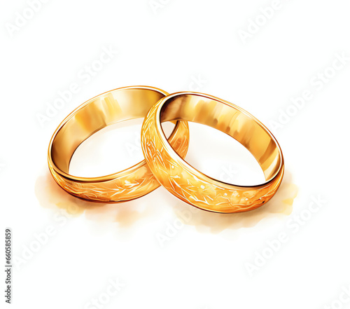 Golden Wedding Rings