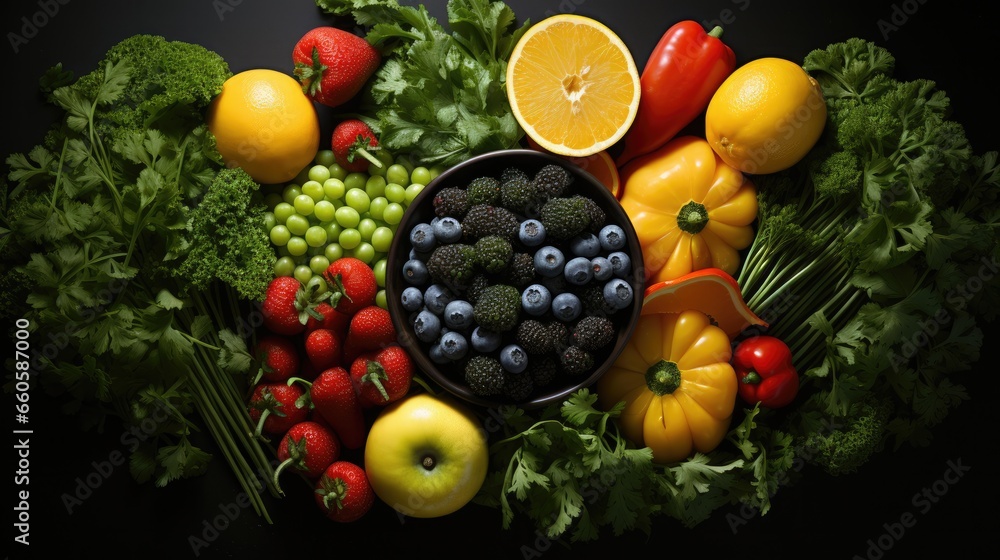 Photo that symbolizes healthy food - fictional stock photo Photo that symbolizes healthy food - fictional stock photo