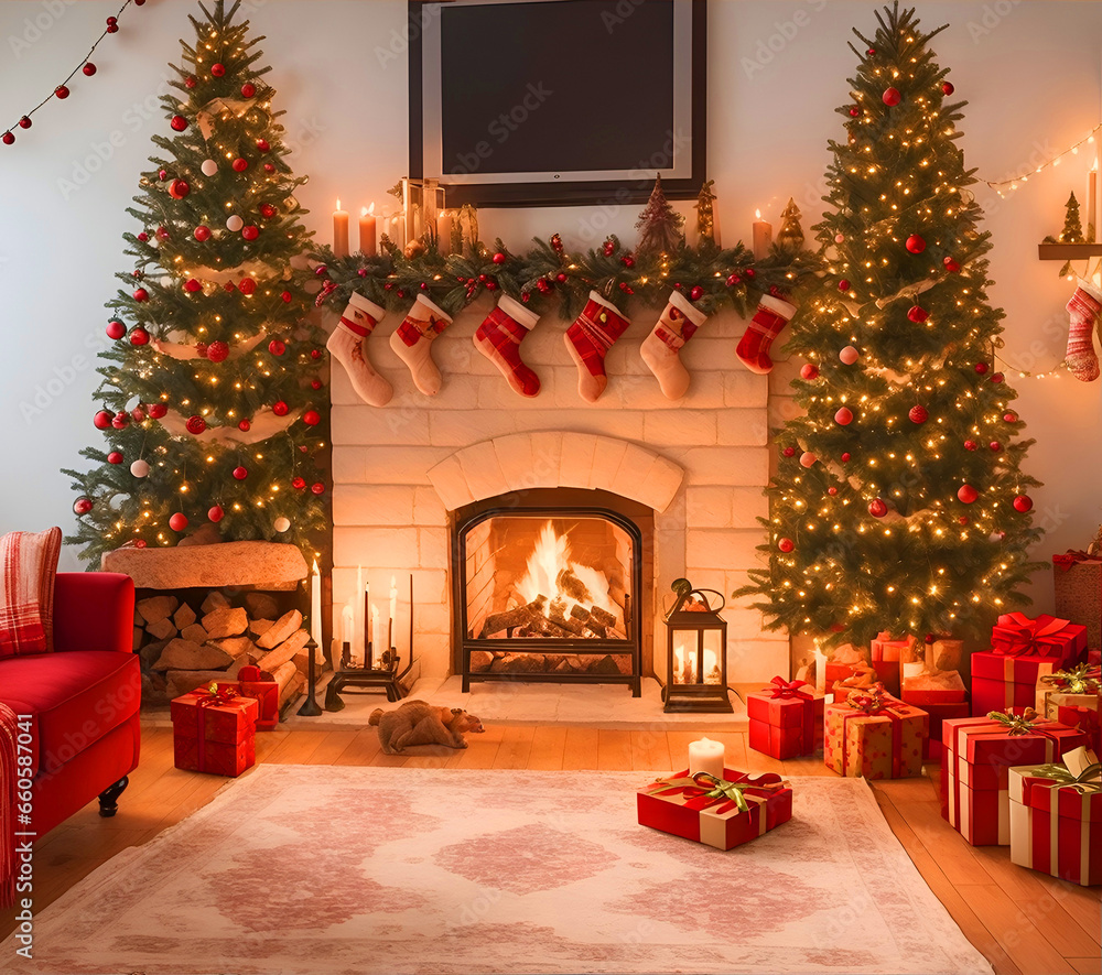 Cozy Christmas Room: Home's Holiday Magic Cozy Christmas Room: Home's Holiday Magic