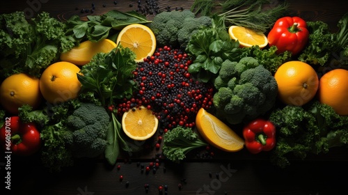 Photo that symbolizes healthy food - fictional stock photo