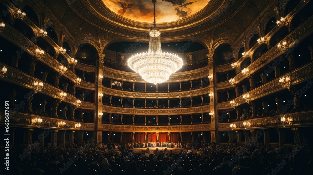 Obraz premium Photo that symbolizes opera - fictional stock photo