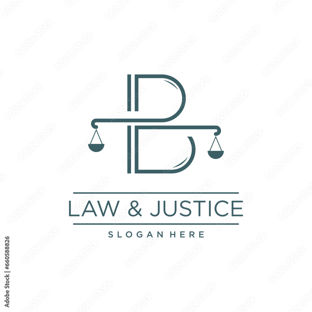 LAW & JUSTICE VECTOR LOGO DESIGN WITH MODERN LETTER CONCEPT LAW & JUSTICE VECTOR LOGO DESIGN WITH MODERN LETTER CONCEPT