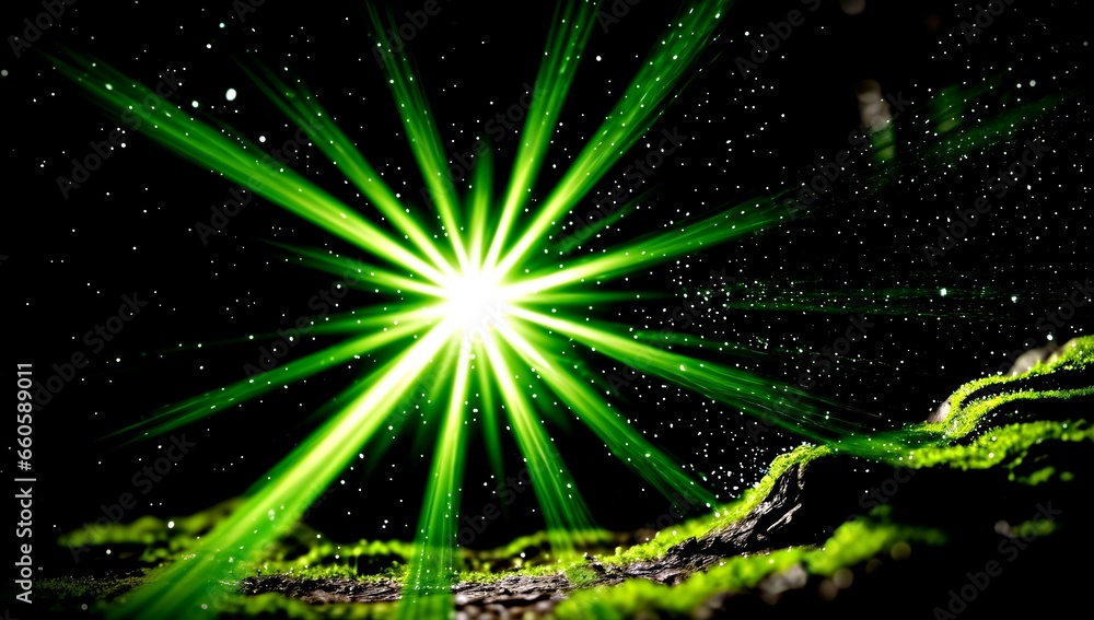 (4k) Mysterious green object in the middle of the forest, AI (4k) Mysterious green object in the middle of the forest, AI