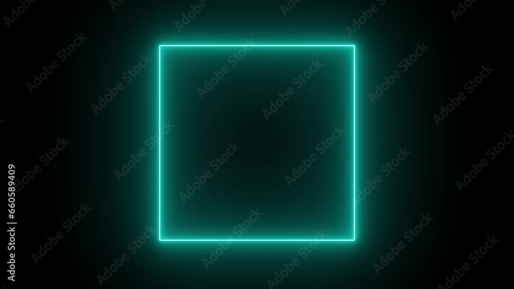 Cian Square Neon / Neon Quadrado Ciano Cian Square Neon / Neon Quadrado Ciano
