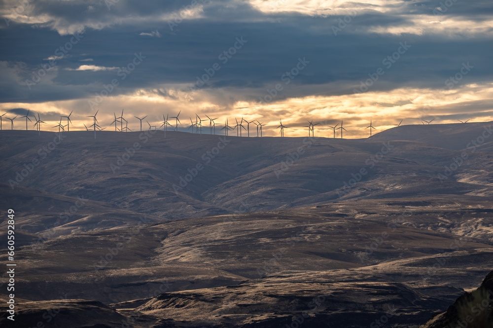 Wind Turbines on the rolling hills