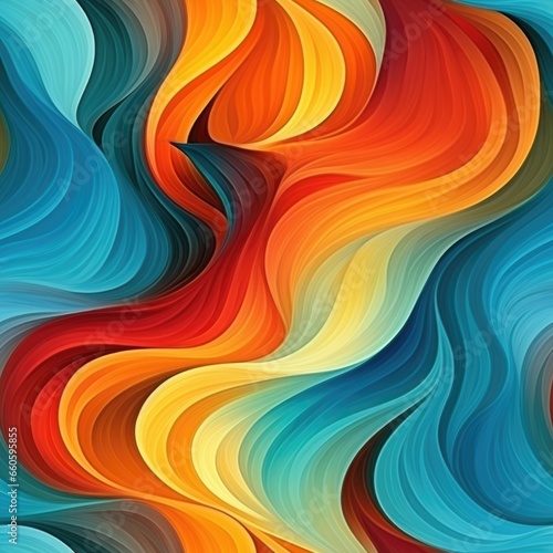 beautiful abstract background of smooth waves in a beautiful color palette