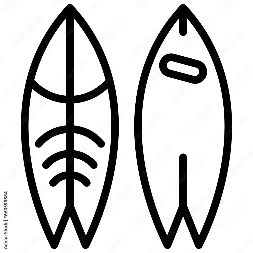 Surfboard Icon Style Surfboard Icon Style